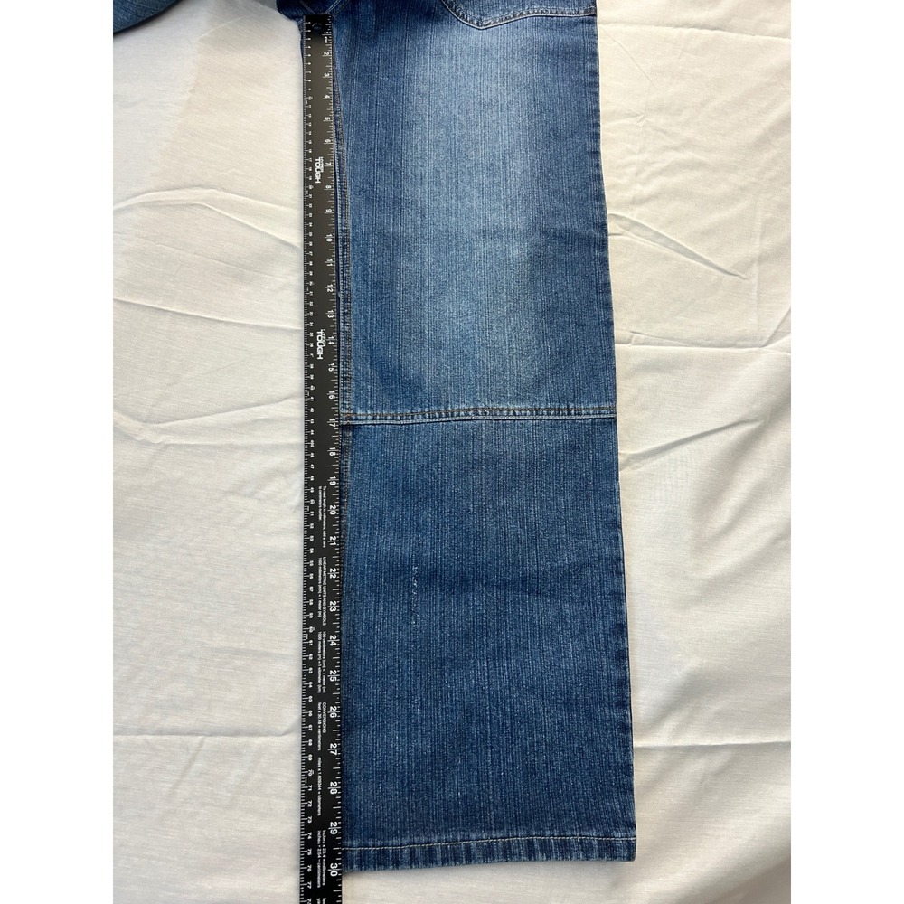 Ignition NYC Vintage Wide Leg Skater Jeans Blue Denim Baggy Y2K Size 29x30 - Picture 5 of 9